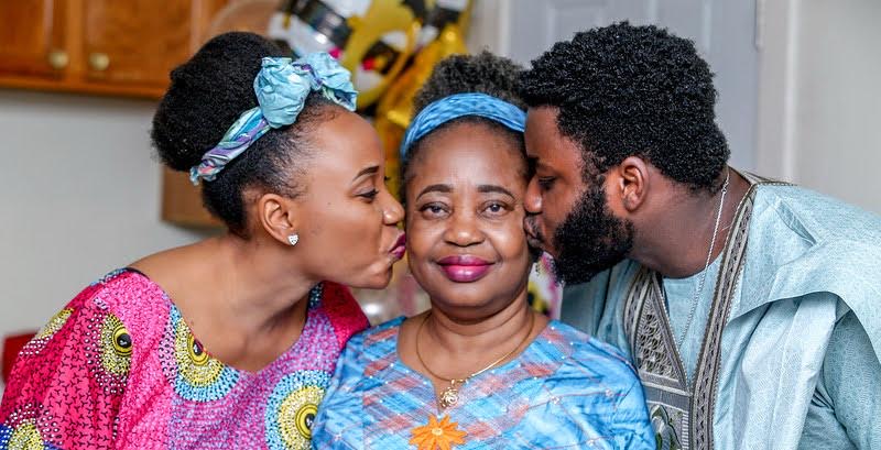 Oludayo Olorundara with her two children