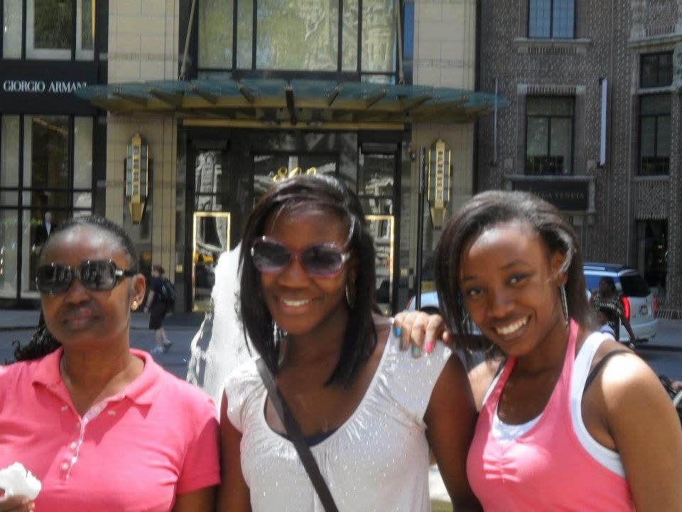 Oludayo Olorundara on a trip with family