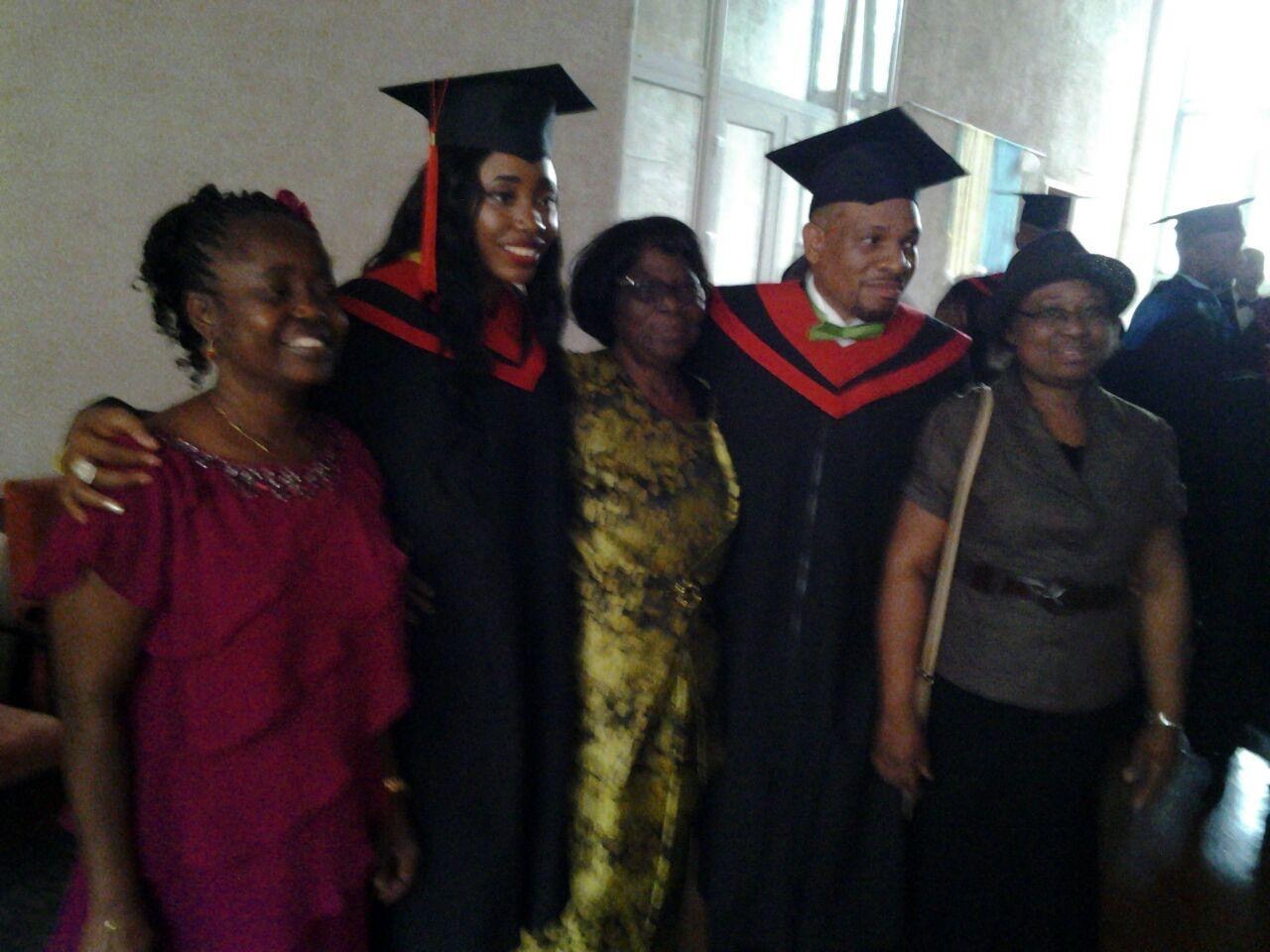 Oludayo Olorundara at a family graduation