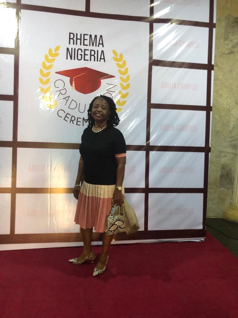 Oludayo Olorundara at the Rhema Nigeria graduation ceremony