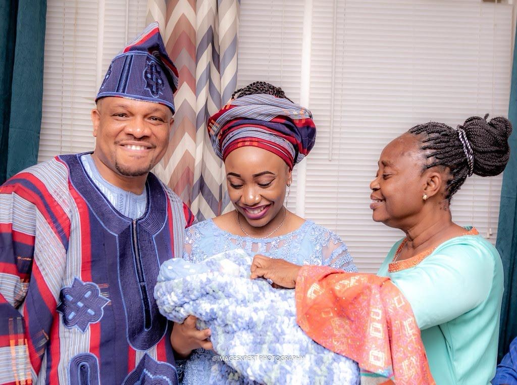 Oludayo Olorundara at her grandchild's naming