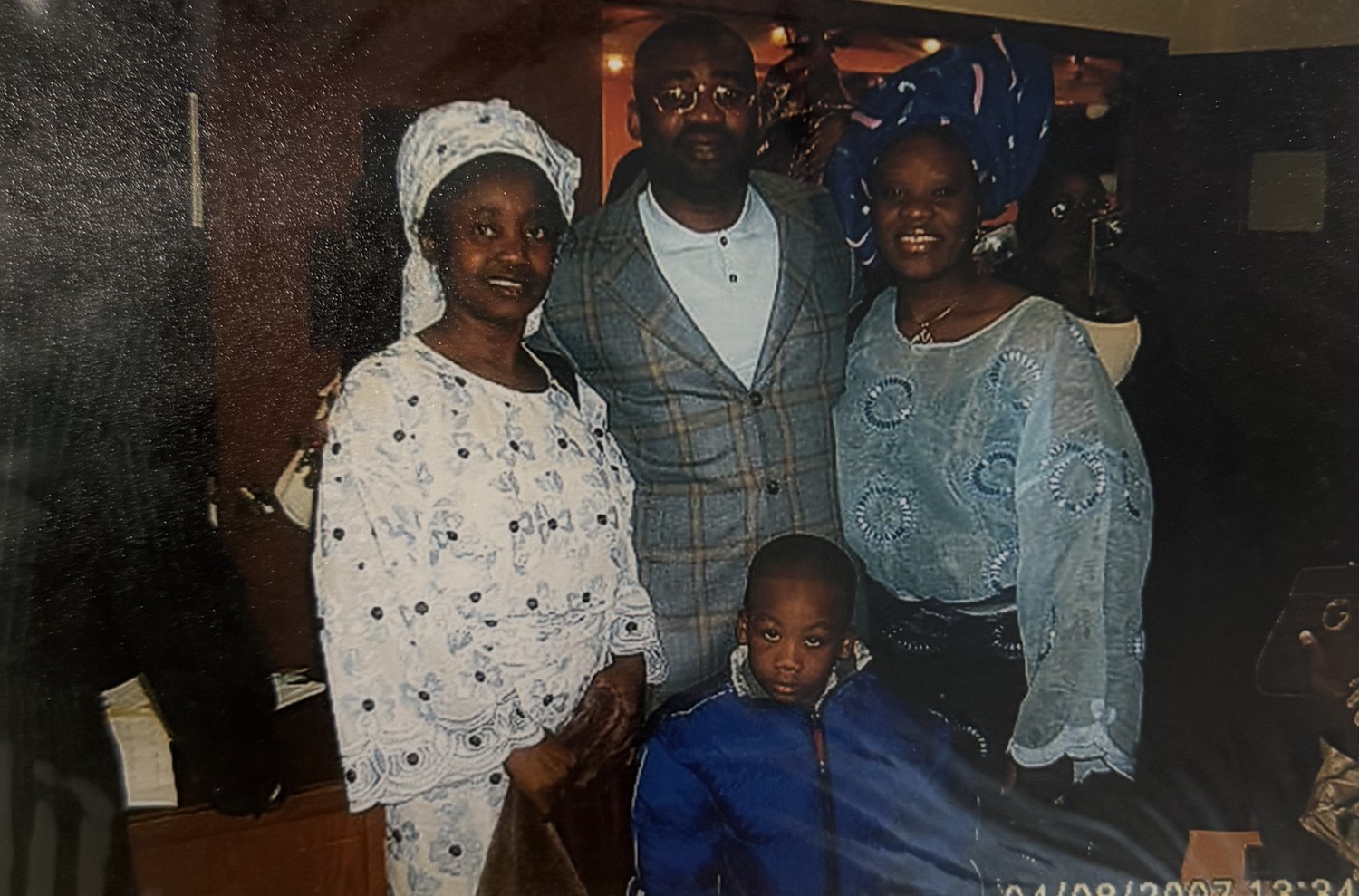 Oludayo Olorundara with her brother's family