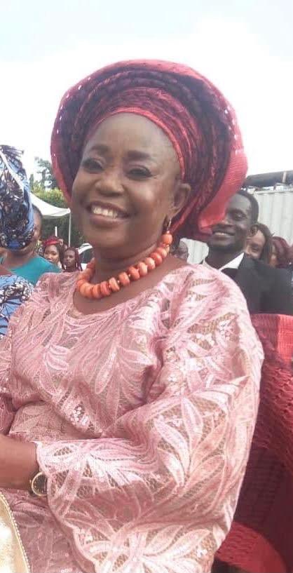 Oludayo Olorundara in a red gele