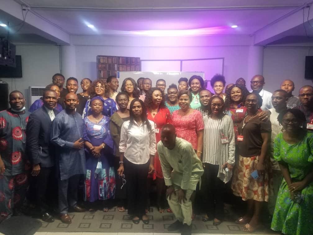 Oludayo Olorundara with the 2021 graduating students of Rhema Bible Training School
