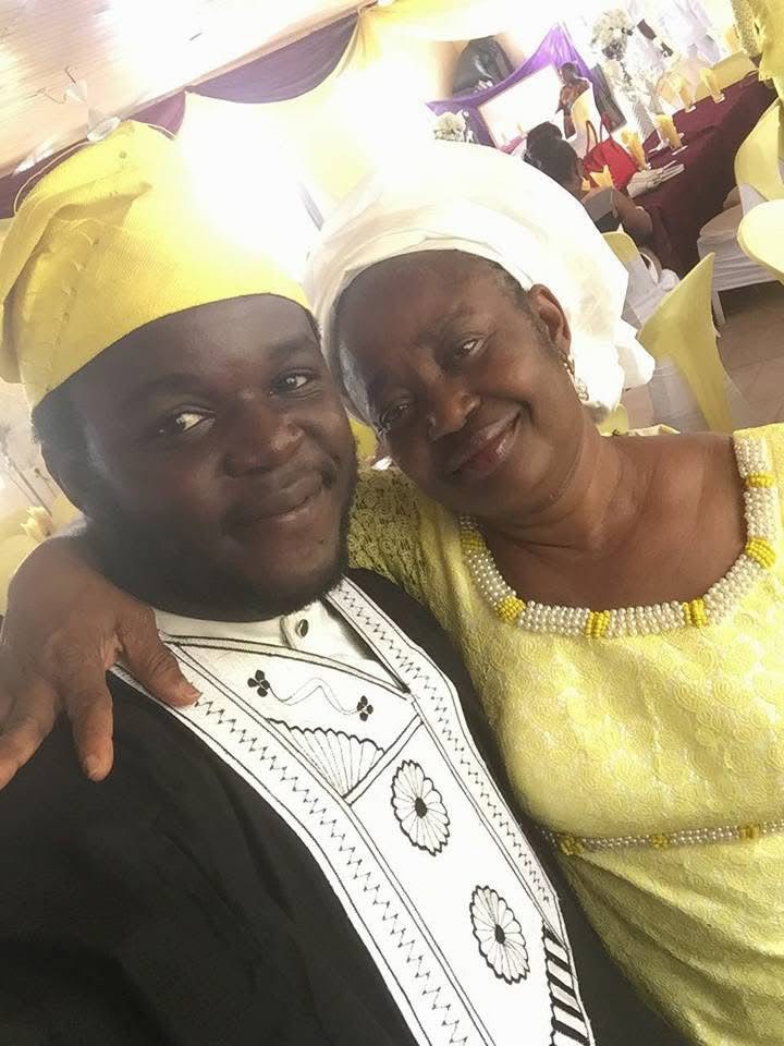 Oludayo Olorundara with her son